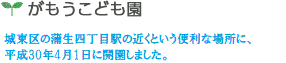 がもう保育園